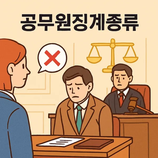 원주행정소송변호사,공무원징계종류