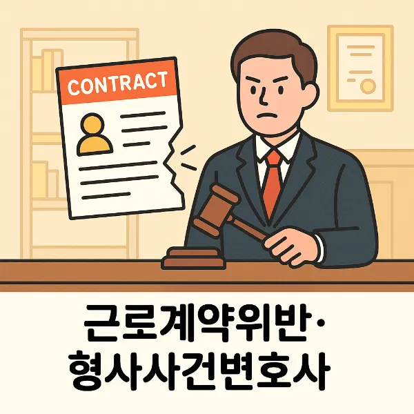 근로계약위반, 형사사건변호사의 전문 대응법과 솔루션 완벽 정리