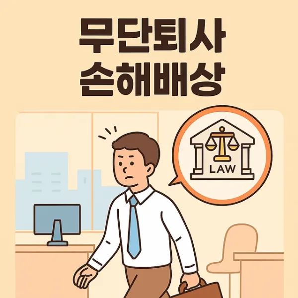 무단퇴사손해배상,서초민사변호사