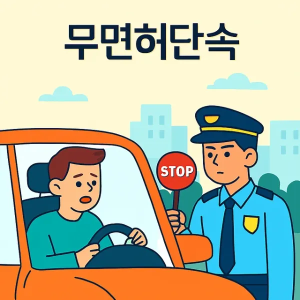 무면허단속,교통사고특례법위반