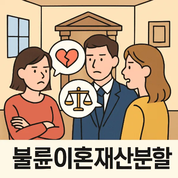 불륜이혼재산분할,이혼전문변호사