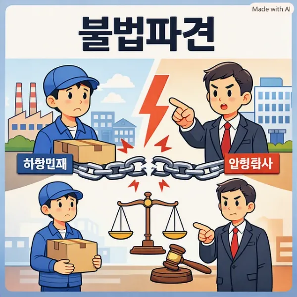 불법파견,교대로펌