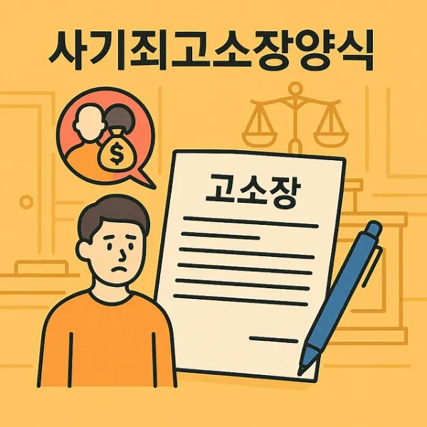 사기죄고소장양식,사기형사소송