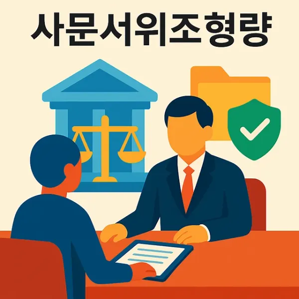 사문서변조죄,사문서위조형량
