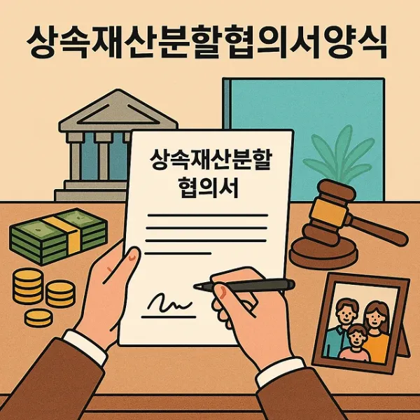 상속증여,상속재산분할협의서양식