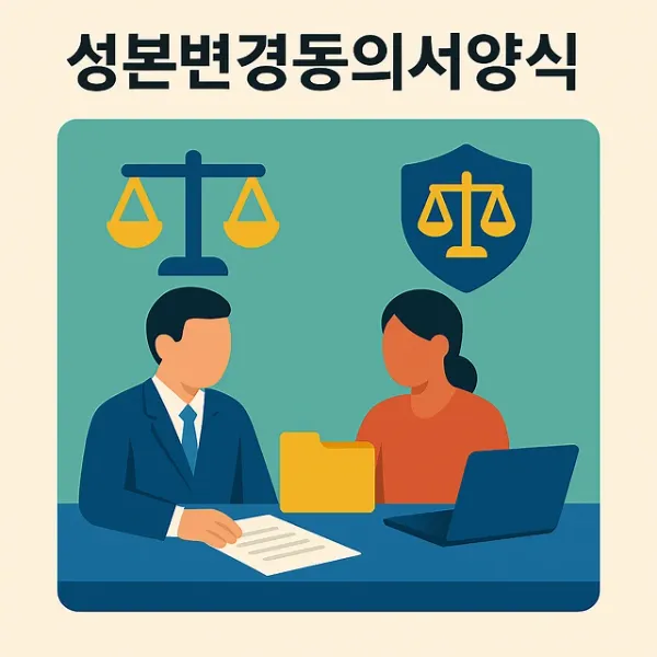 성본창설,성본변경동의서양식