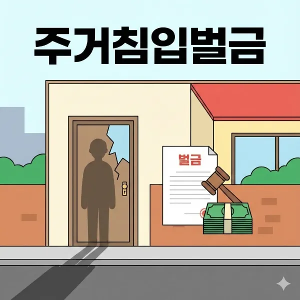 야간주거침입죄,주거침입벌금