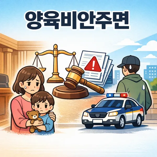 안산이혼변호사,양육비안주면