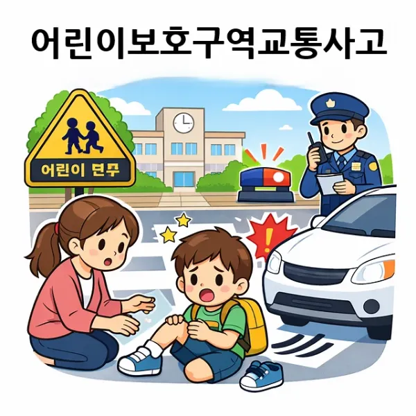 어린이보호구역교통사고,자동차사고변호사