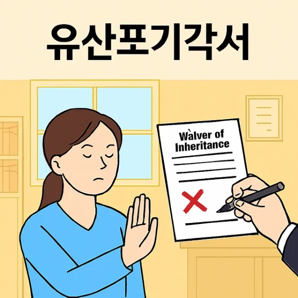 유언의효력,유산포기각서