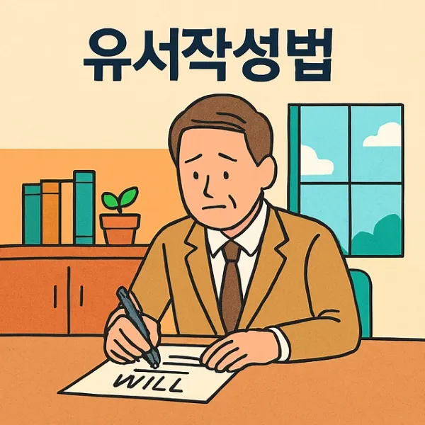 유서작성법,자필유언장공증