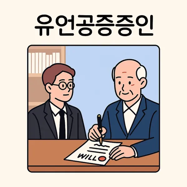 유언자,유언공증증인