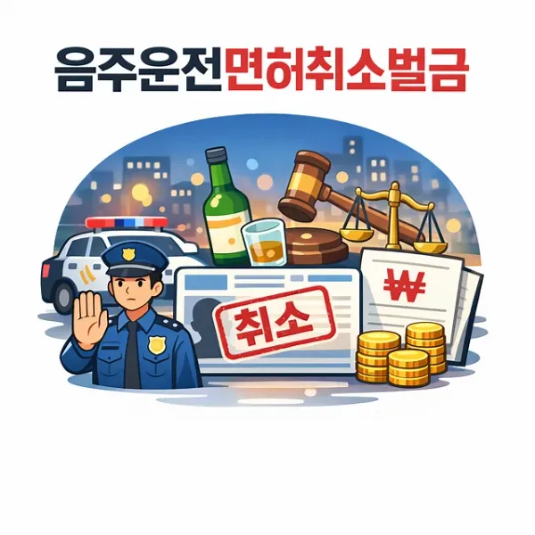 음주운전면허취소벌금,구미교통사고전문변호사