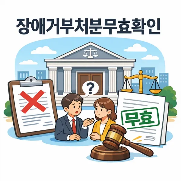 장애거부처분무효확인,청주변호사사무실