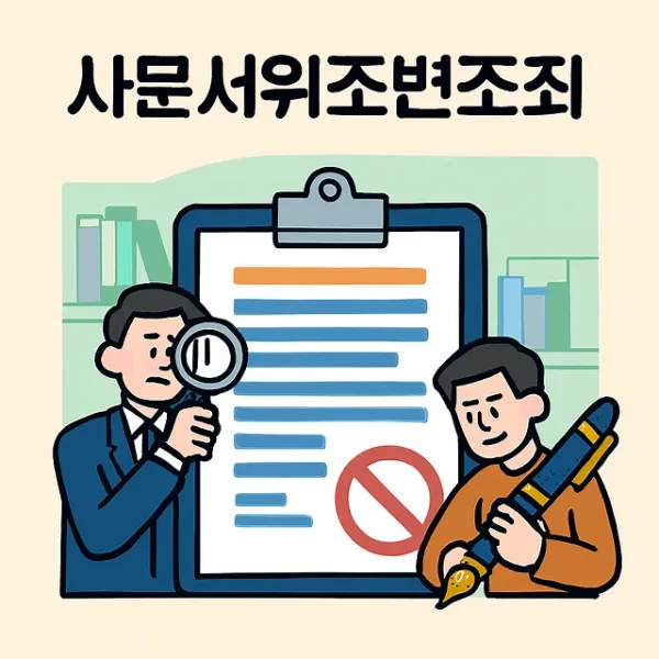 통영법무법인,사문서위조변조죄