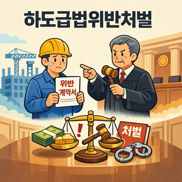 수원건설전문변호사,하도급법위반처벌