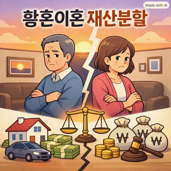 황혼이혼재산분할,김해이혼변호사