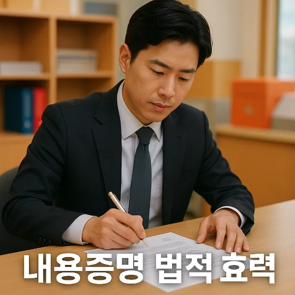 내용증명법적효력