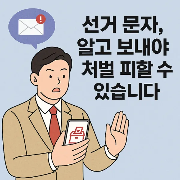 선거운동 문자 보냈다고 처벌받는다고요? – SNS·문자 선거운동 위반 사례 총정리